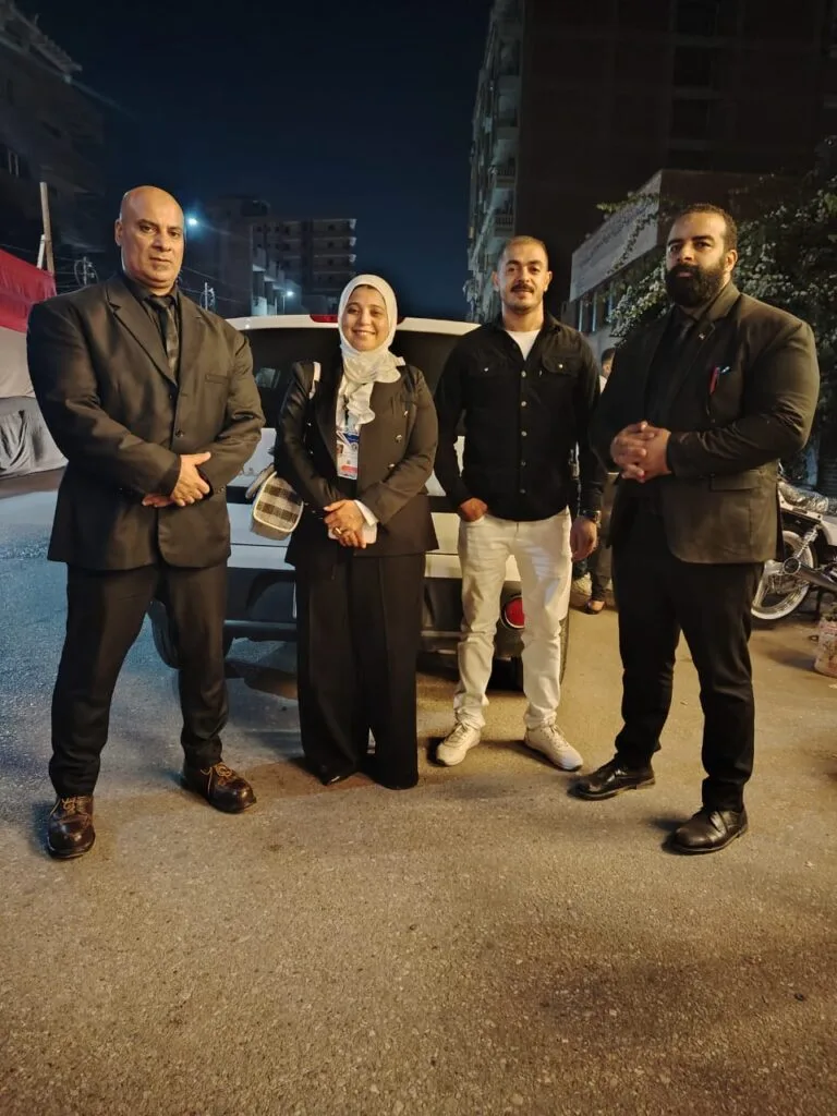 فريق الحماية أثناء تنفيذ مهمة